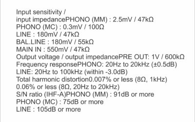 Specifications